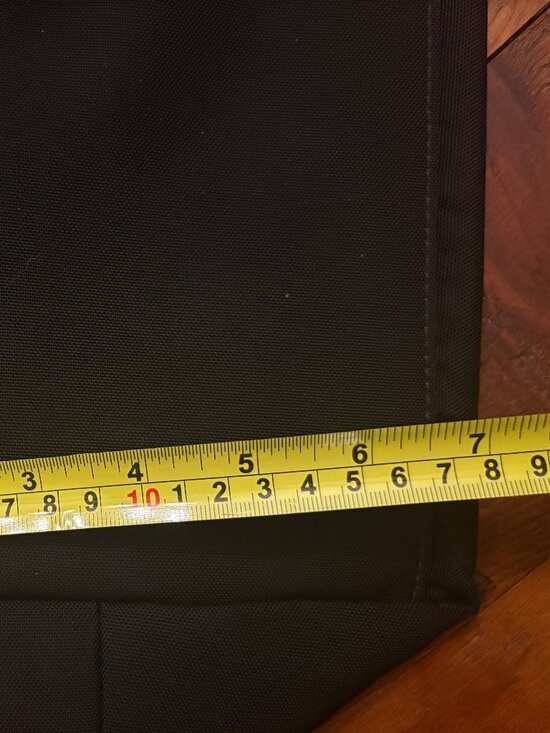 DOONEY & BOURKE BLACK NYLON, LEATHER DRAWSTRING TOP BAG, PURSE, LIKE NEW - Picture 4 of 13